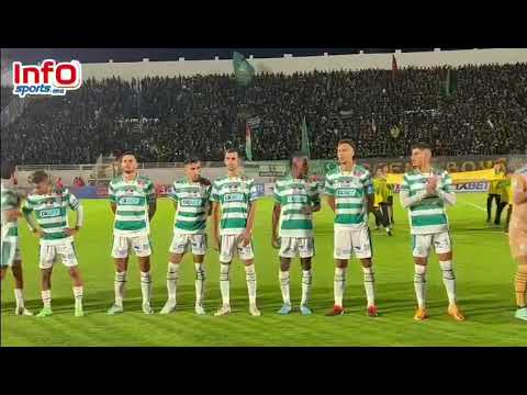 فيديو..دخول الحكام ولاعبي الفريقين وتبادل التحية مع الجماهير.