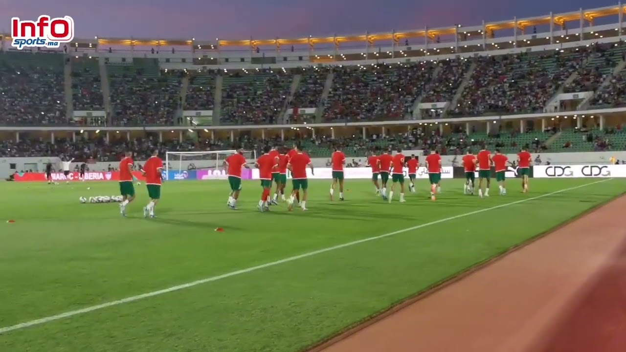 أستقبال رائع من الجماهير المغربية لأسود الأطلس