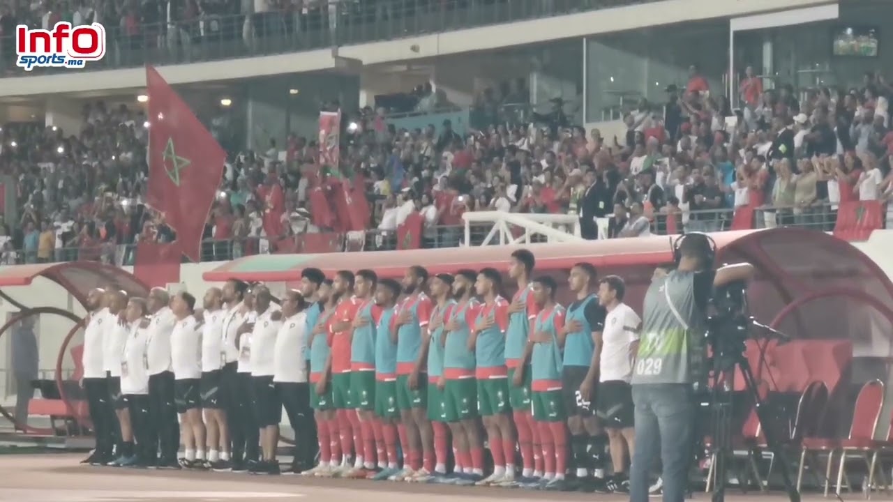 تبوريشة.. روعة النشيد الوطني بملعب أكادير الكبير قبل مباراة المغرب وليبيريا