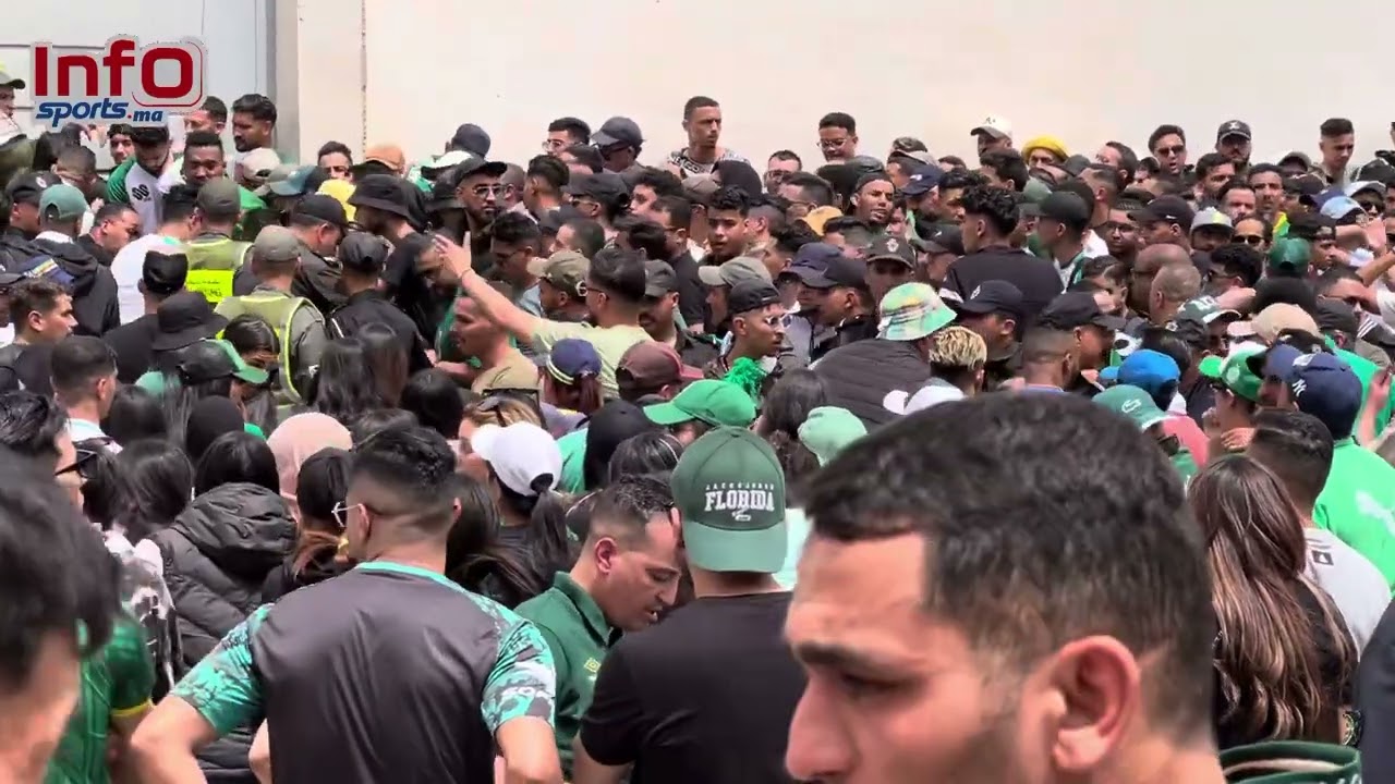 فيديو..أجواء لا توصف..جماهير الرجاء تجتاح ملعب وجدة لحضور مباراة الحسم في اللقب.