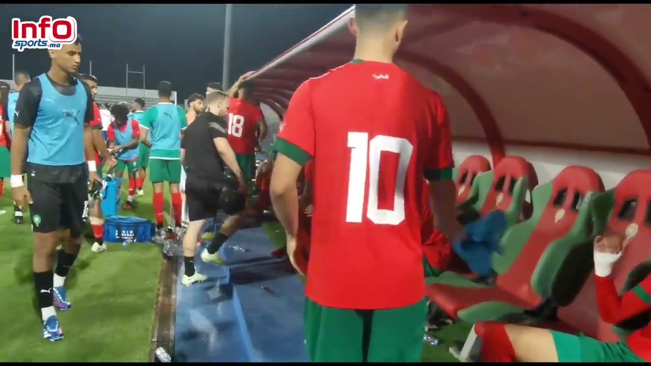 فيديو..روح رياضية عالية بين لاعبي المنتخب الوطني والعراقي بعد نهاية المباراة