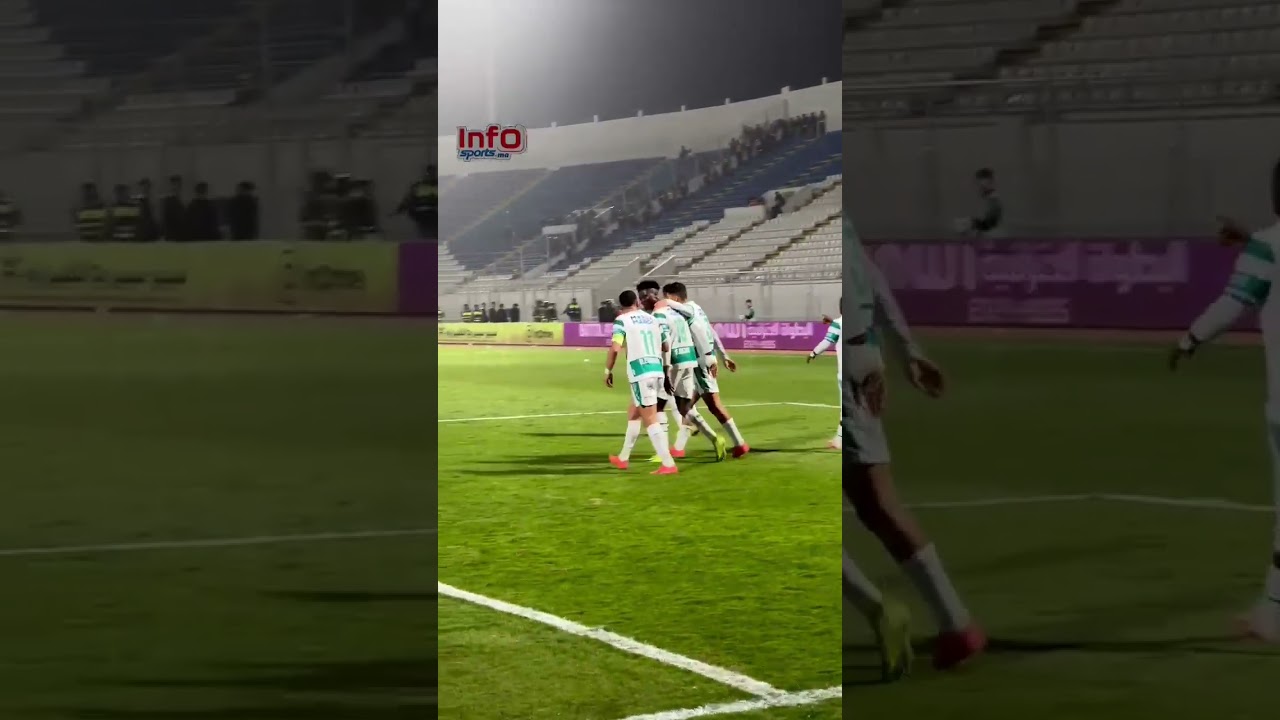 احتفالية النفاتي بالهدف الثاني للرجاء في مرمى اتحاد تواركة