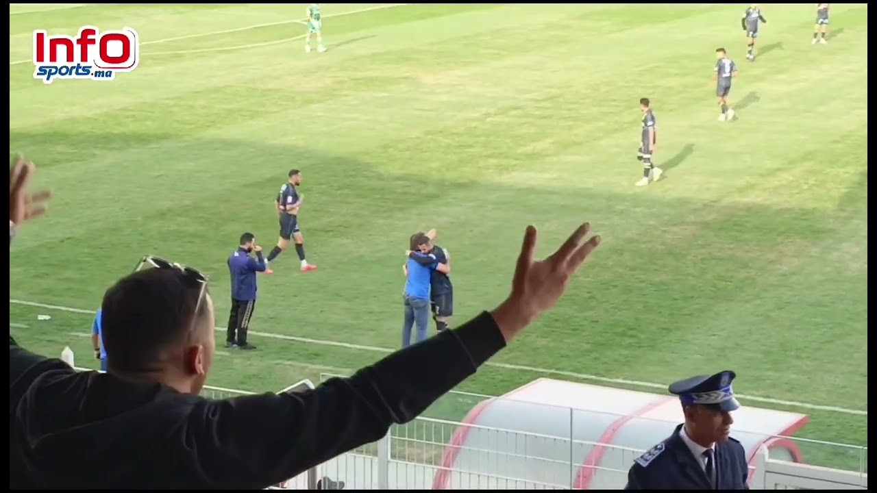 فرحة المكتب المسير للرجاء والجماهير وردة فعل سابينتو بعد هدف النفاتي