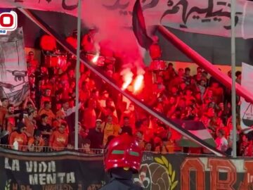 فيديو..جماهير بركان تسجل موقفا رائعا تضامنا مع فلس..طين والسن..وار.