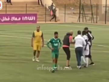 مصور يتقمص دور الفار والحكم يستعين به لتأكيد مشروعية هدف