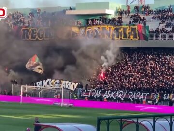 فيديو …بعد غياب طويل عودة قوية “للبلاك آرمي” بمدرجات ملعب