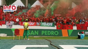 فيديو..فلامات واحتفالية رائعة للجماهير المغربية في مباراة الأسود والكونغو.