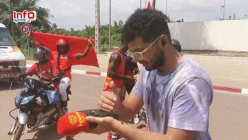 فيديو..إفواريون بأعلام مغربية “خالقين” السعادة أمام الملعب ويشجعون الأسود.