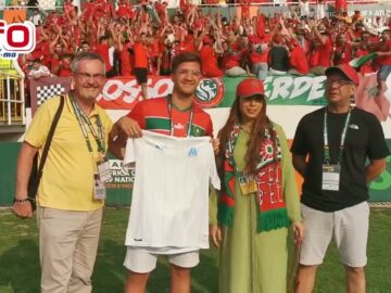 فيديو..تفاعل كبير للجماهير المغربية مع مشجعة بالجلابة المغربية.