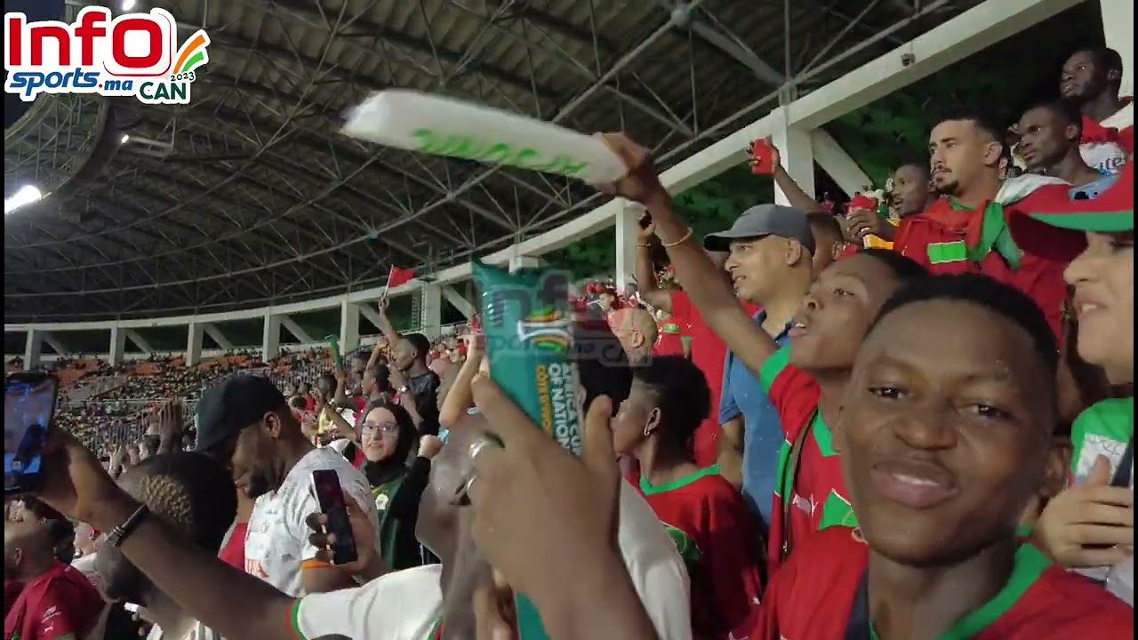 الجماهير المغربية والإيفوارية بصوت واحد: on va gagner ce soir.. Qualifier la côte d'Ivoire