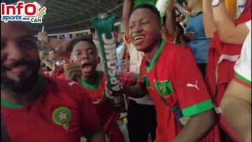 فرحة هستيرية للجماهير المغربية والإيفوارية بعد هدف زياش أمام زامبيا