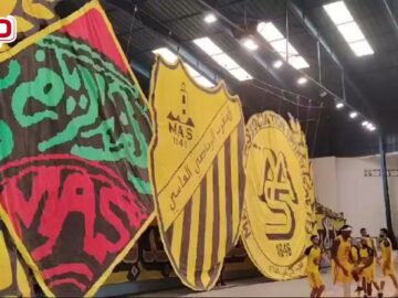 فيديو..تيفو أكثر من رائع وإبداع جميل لجماهير الماص.