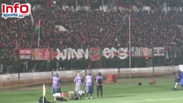 رغم برود الطقس حضور جماهيري واحتفالية كبيرة للوينرز في مواجهة