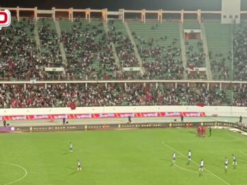 فرحة هستيرية للجماهير المغربية بعد هدف دياز في شباك ليسوتو