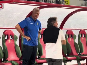 فيديو..روح رياضية عالية بين سابينتو وفيلود وحوار خاص قبل الكلاسيكو