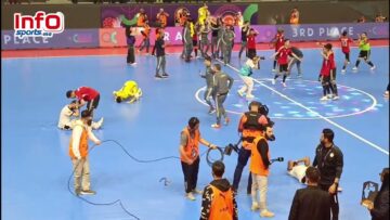 فرحة هستيرية للمنتخب الليبي واحتفالات بالأعلام المغربية والليبية رفقة الجماهير