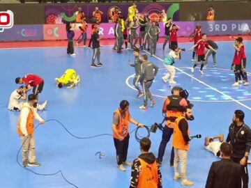 فرحة هستيرية للمنتخب الليبي واحتفالات بالأعلام المغربية والليبية رفقة الجماهير