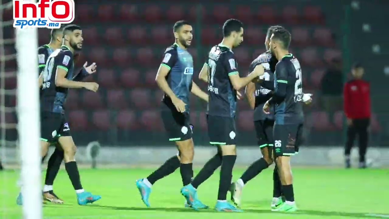 احتفال موهوب بالهدف الأول للرجاء في شباك شباب المحمدية