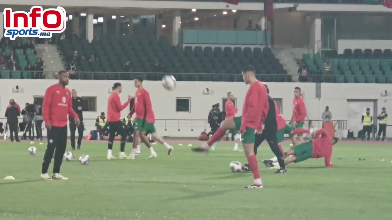 العمليات الإحمائية للمنتخب الوطني قبل مواجهة موريتانيا