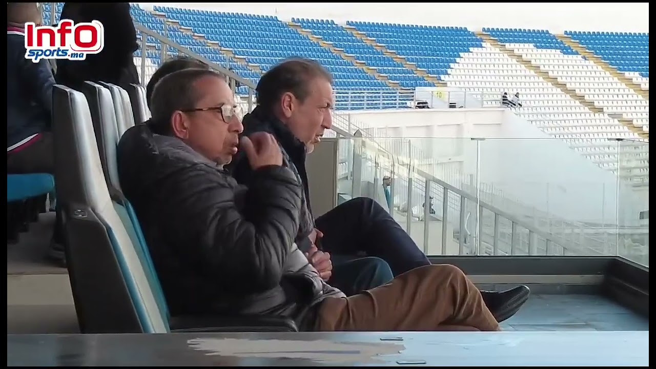 فيديو..بيرواين خليفة هلا في رئاسة الرجاء يتابع مواجهة الرجاء وأولمبيك خريبكة بدوري التميز