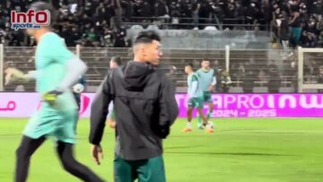 فيديو..لأول مرة سابينتو بكرسي احتياط الرجاء وأجواء حماسية في التسخينات.