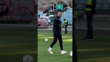 فيديو..لاعبو الجيش الملكي في آخر التسخينات قبل كلاسيكو الرجاء.