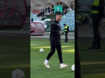 فيديو..لاعبو الجيش الملكي في آخر التسخينات قبل كلاسيكو الرجاء.