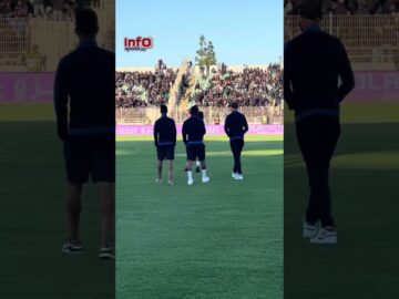 فيديو..لحظة دخول لاعبي السوالم لأرضية الملعب.