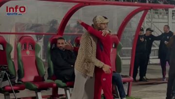 فيديو..النفاتي في كرسي احتياط الرجاء وعناق حار مع مذكور.