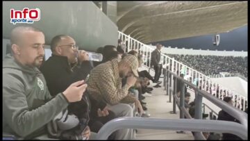 فرحة النفاتي بهدف رحيمي الأول للرجاء أمام المغرب التطواني