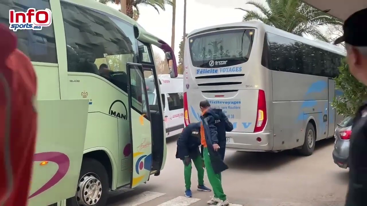 فيديو..وصول الزاكي ومنتخب النيجر لخوض أول حصة تدريبية بعد الهزيمة أمام الأسود.