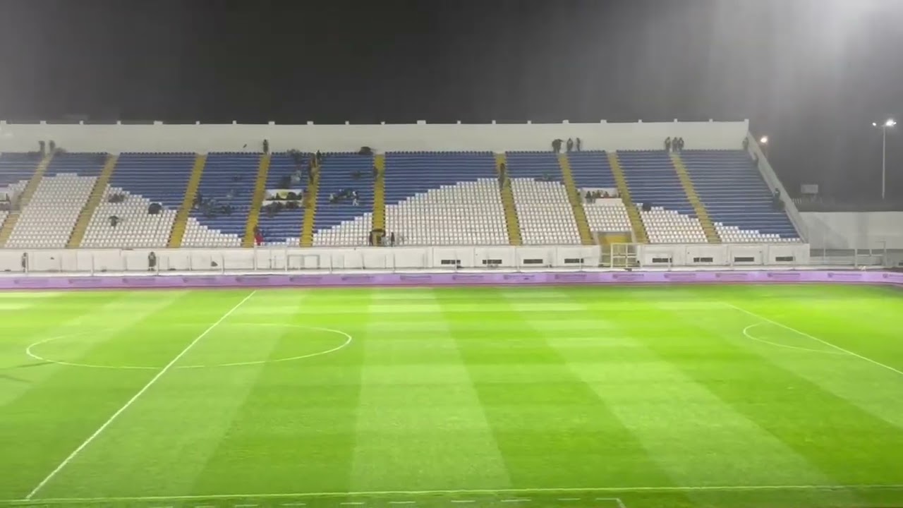 هكذا يبدو ملعب العربي الزاولي قبل مقابلة الوداد الرياضي والفتح الرباطي