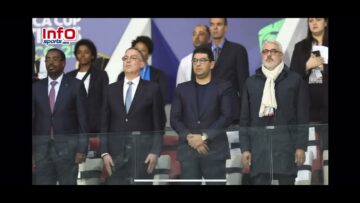 فيديو..لحظة عزف النشيد الوطني في قمة الأشبال وزامبيا