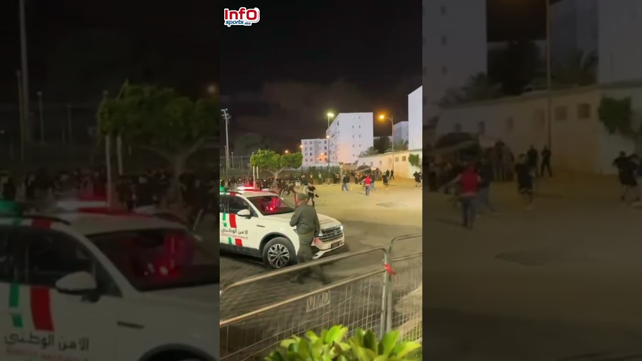 شغب واشتباكات بين جماهير الوداد والجيش بعد نهاية كلاسيكو