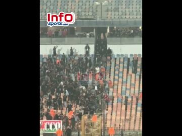 فيديو خطير..جماهير الأهلي وأفراد من الأمن يعتدون على جماهير الجيش