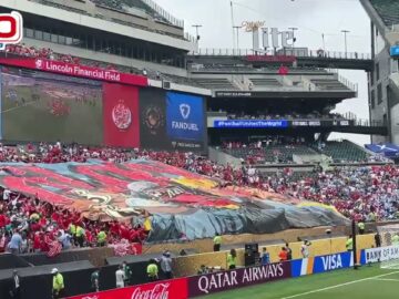 الوينرز تنقل إبداعها إلى الولايات المتحدة الأمريكية بتيفو عملاق في