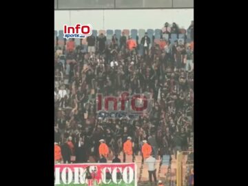 فيديو..جماهير الجيش تتحدى جماهير الأهلي بتشجيعات قوية في المدرجات.