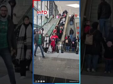 زحف جماهيري نحو الرباط من محطة حيّ الرياض ⚽🔥