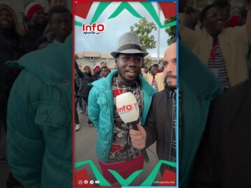 الجماهير المغربية فرحانين مع جماهير السودان خارج مركب محمد الخامس