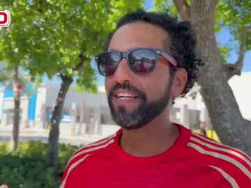 فيديو..جماهير الأهلي “خلقة الأجواء” بأمريكا قبل مواجهة ميامي.