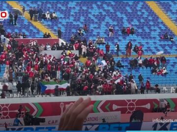 فرحت الجماهير الغينية بإلغاء الهدف الأول لبوركينا فاسو