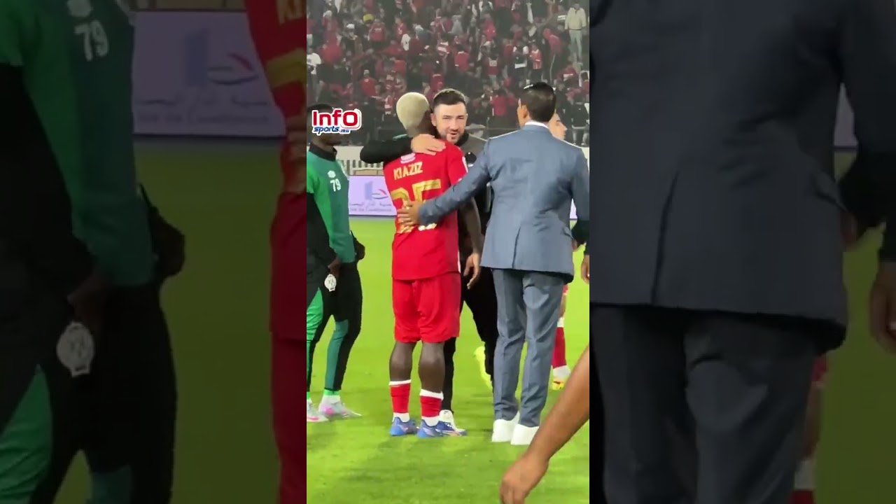 فيديو..عناق حار بين بانون وبنهاشم والصبار يلتقي زملاءه في الرجاء.