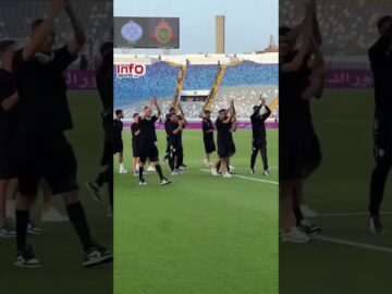 فيديو..المدرجات تهتز لحظة دخول لاعبي الرجاء للملعب.