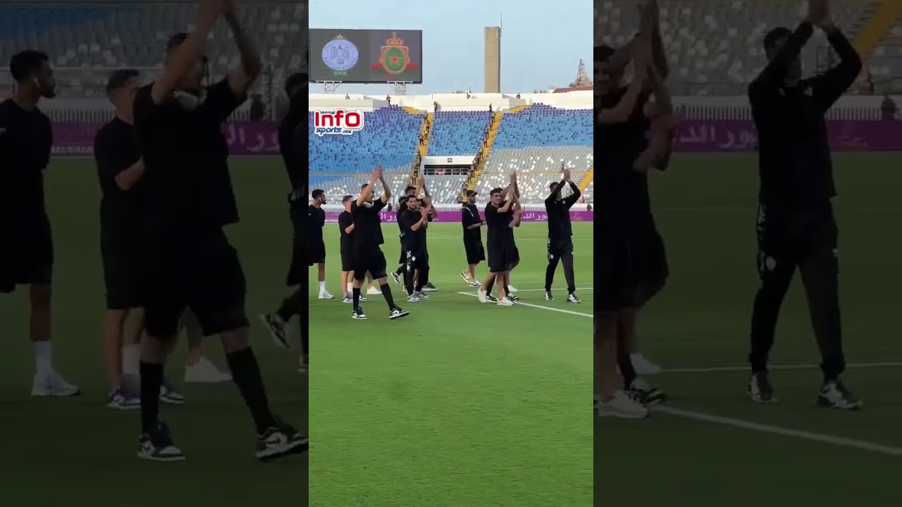 فيديو..المدرجات تهتز لحظة دخول لاعبي الرجاء للملعب.