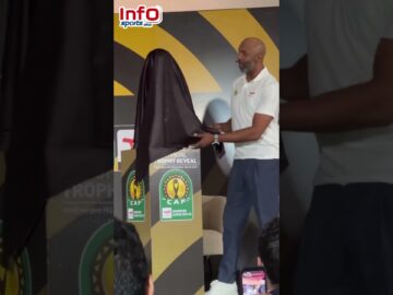 فيديو..لحظة الكشف عن التصميم اللقب الجديد لكأس دوري أبطال إفريقيا.