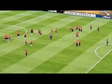 فيديو..لاعبو الوداد يتفقدون أرضية الملعب قبل المواجهة القوية لليوفي.