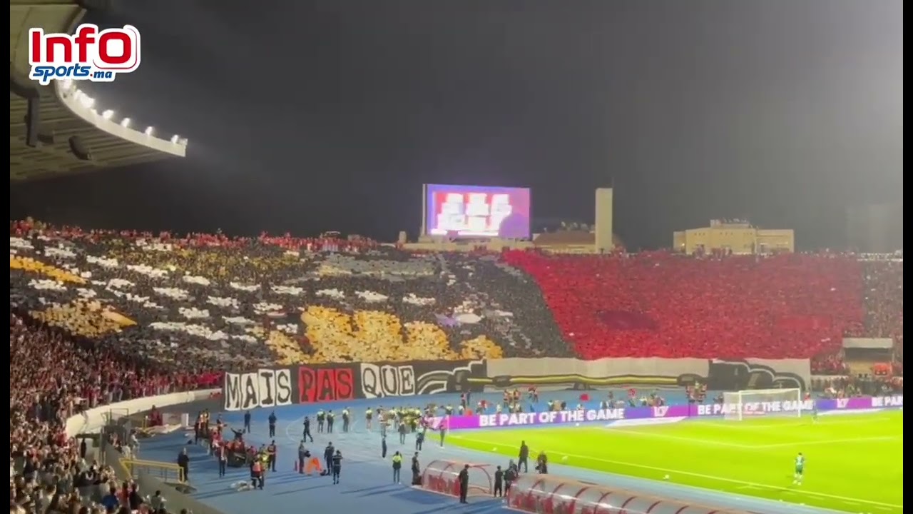 فيديو..الوينرز تبدع بفريميجية بأربع تيفوات قمة في الروعة.