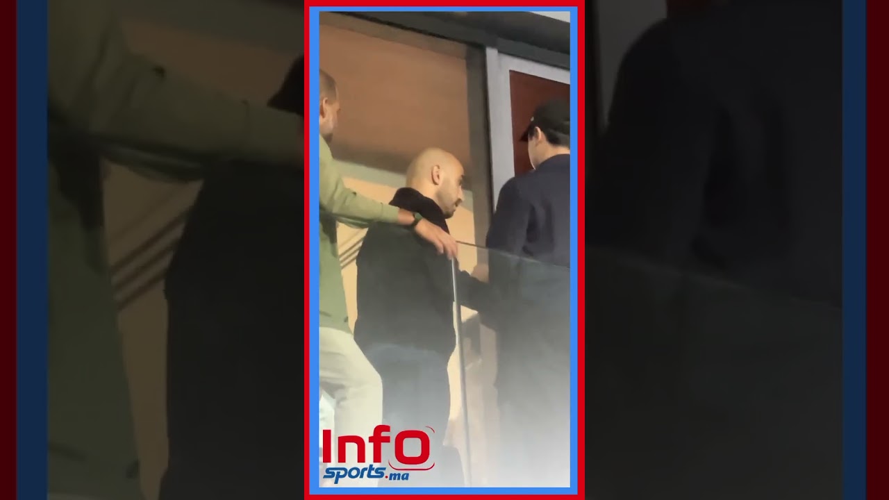 حضور الناخب الوطني وليد الركراكي لمتابعة مقابلة الوداد الرياضي ونهضة الزمامرة