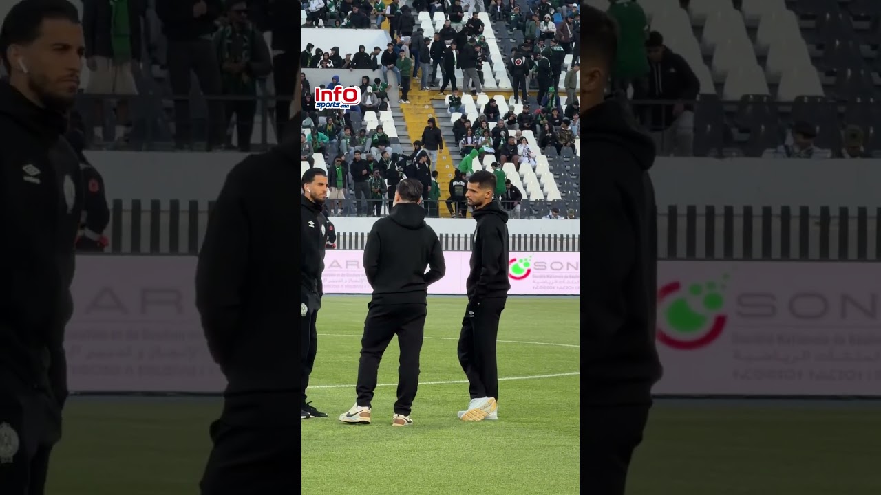 فيديو..دخول لاعبي الرجاء وتفاعل كبير للجماهير بدونور