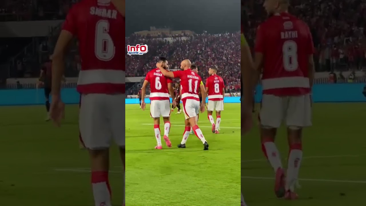 فيديو..فرحة لا توصف للاعبي الوداد بالهدف الأول للصبار.